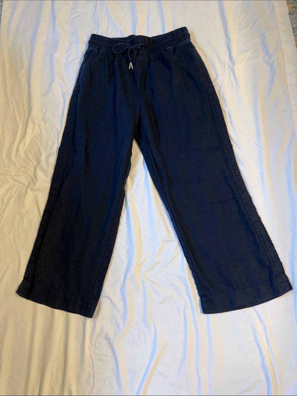 Quince 100% European Linen Wide-Leg Drawstring Pants - Picture 4 of 7
